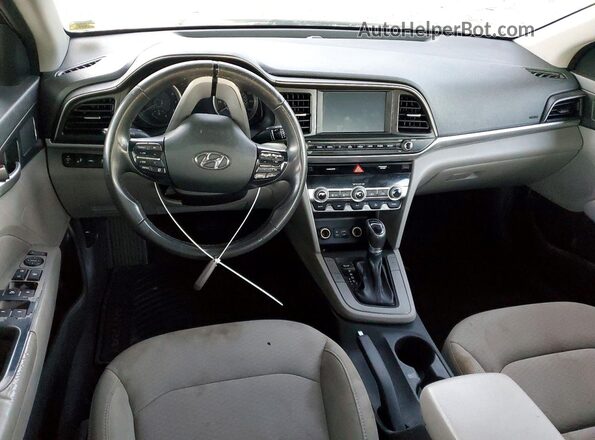 5NPD84LF3KH471664 2019 HYUNDAI ELANTRA Black Widok zestawu wskaźników