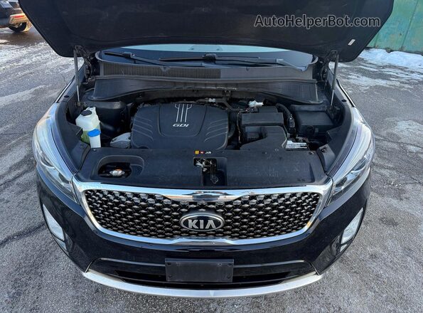 5XYPKDA56GG030215 2016 KIA SORENTO Черный Вид салона спереди