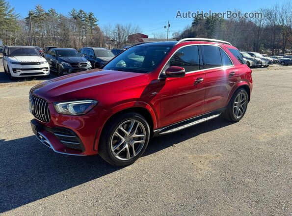 4JGFB6BB0MA450099 2021 MERCEDES-BENZ GLE Red Задня права чверть