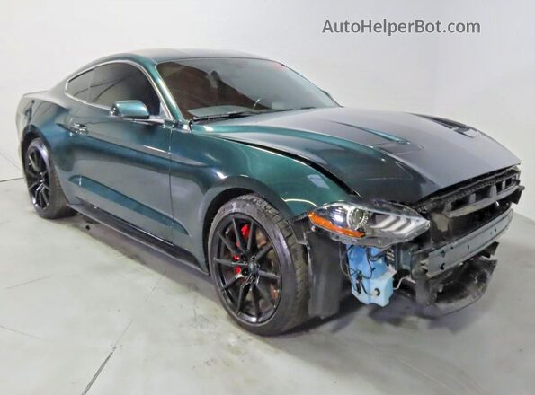 1FA6P8K05K5501642 2019 FORD MUSTANG Green 