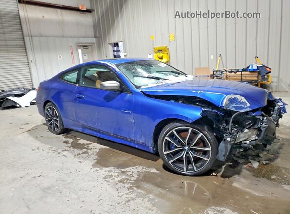 WBA13AR0XMCF64330 2021 BMW M4 Blue Դիմացի տեսք