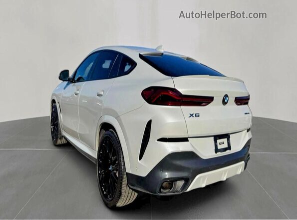 5UXCY6C01M9F28752 2021 BMW X6 White უკანა მარჯვენა