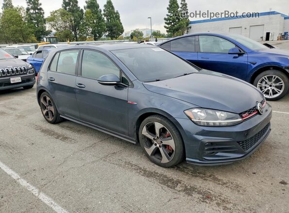 3VW6T7AU0KM015607 2019 VOLKSWAGEN GTI Gray Դիմացի տեսք