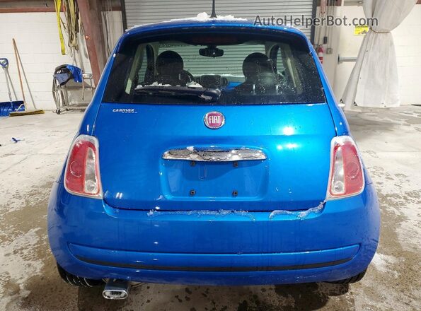 3C3CFFAR1GT201791 2016 FIAT 500 Blue Հետևի տեսք
