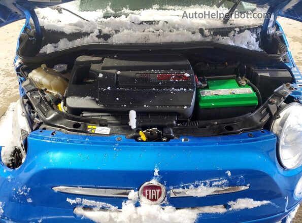3C3CFFAR1GT201791 2016 FIAT 500 Blue Սալոնի հետևի տեսք