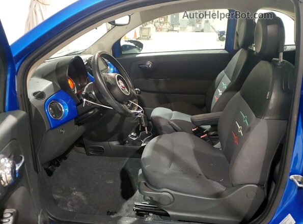 3C3CFFAR1GT201791 2016 FIAT 500 Blue Սալոնի դիմացի տեսք