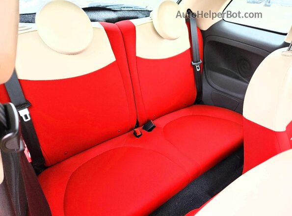 3C3CFFAR3GT228071 2016 FIAT 500 White Հետևի նստատեղերի տեսք