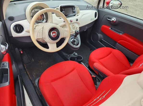 3C3CFFAR3GT228071 2016 FIAT 500 White Առջևի վահանակի տեսք
