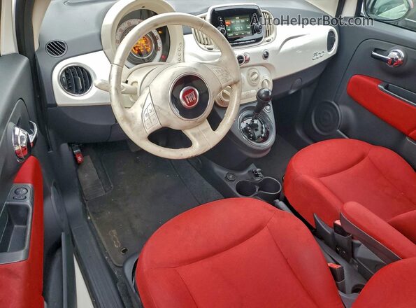 3C3CFFAR4GT229861 2016 FIAT 500 White Առջևի վահանակի տեսք