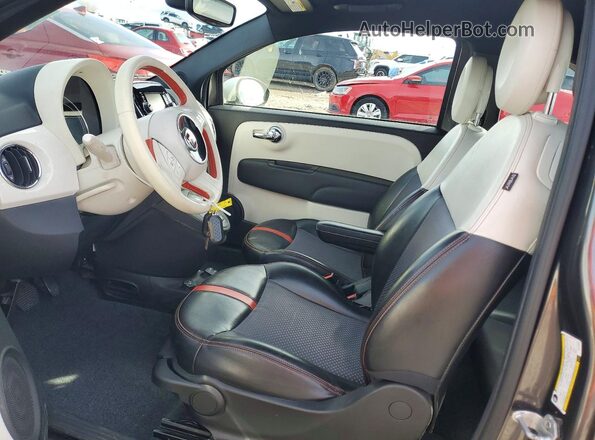 3C3CFFGE2GT125650 2016 FIAT 500 Charcoal წინა სალონის ხედი