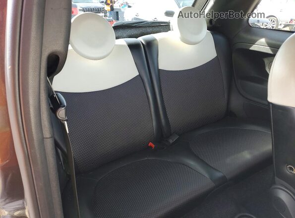 3C3CFFGE2GT125650 2016 FIAT 500 Charcoal უკანა სავარძლების ხედი