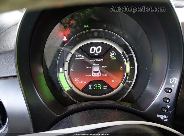 3C3CFFGE7GT229406 2016 FIAT 500E Gray Widok tylnych siedzeń