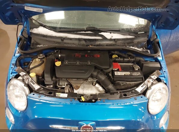 3C3CFFKH7JT511537 2018 FIAT 500 Blue Հետևի տեսք