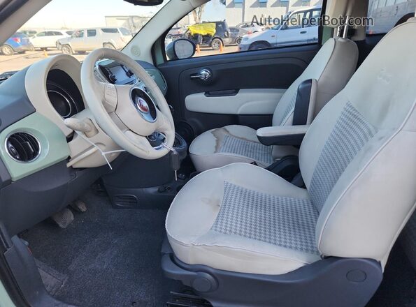 3C3CFFKR3HT661924 2017 FIAT 500 Зеленый Вид салона спереди
