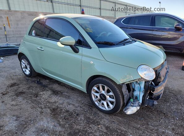 3C3CFFKR3HT661924 2017 FIAT 500 Зеленый Передняя правая четверть
