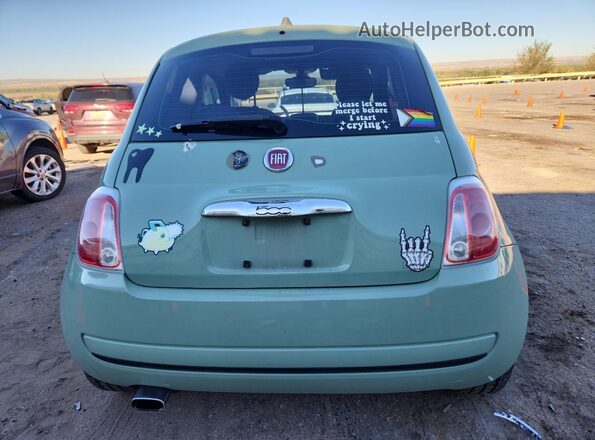 3C3CFFKR3HT661924 2017 FIAT 500 Зеленый Вид сзади