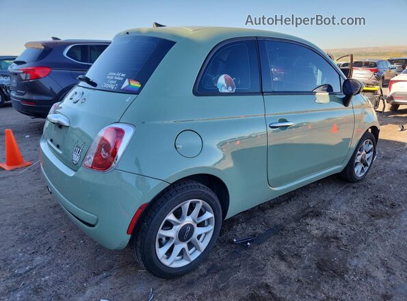 3C3CFFKR3HT661924 2017 FIAT 500 Зеленый Задняя правая четверть