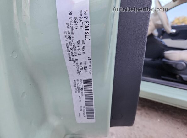 3C3CFFKR3HT661924 2017 FIAT 500 Зеленый Вид наклейки с VIN-кодом