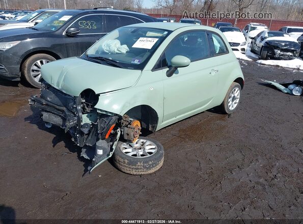 3C3CFFKR4HT535829 2017 FIAT 500 Зеленый Передняя левая четверть