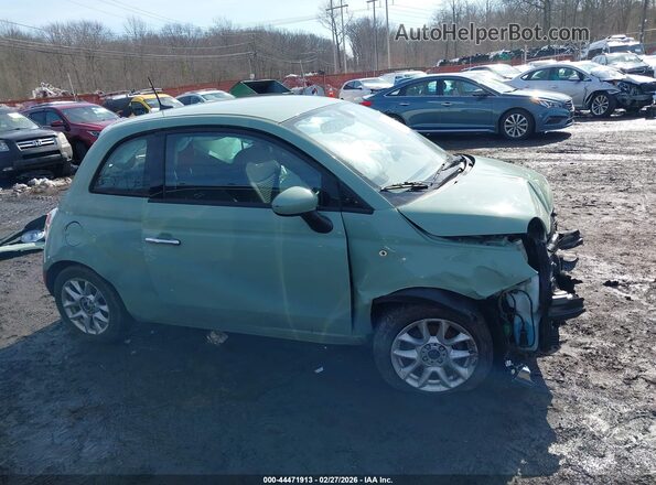 3C3CFFKR4HT535829 2017 FIAT 500 Зеленый Вид задней части салона