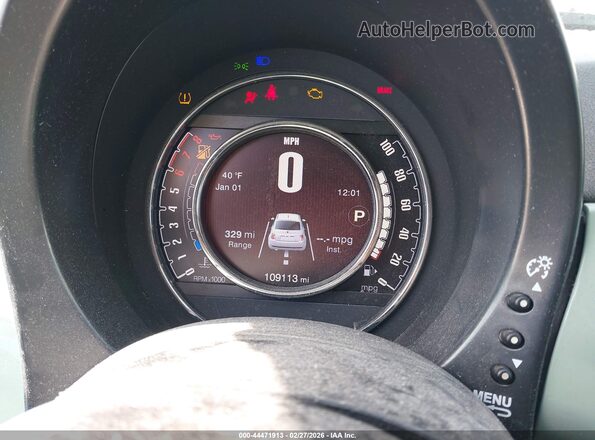 3C3CFFKR4HT535829 2017 FIAT 500 Зеленый Вид задних сидений