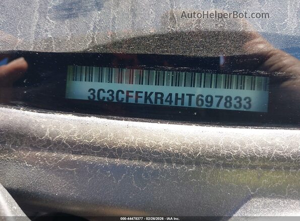 3C3CFFKR4HT697833 2017 FIAT 500 Серый Вид подкапотного пространства