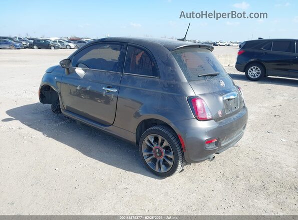 3C3CFFKR4HT697833 2017 FIAT 500 Серый Задняя левая четверть