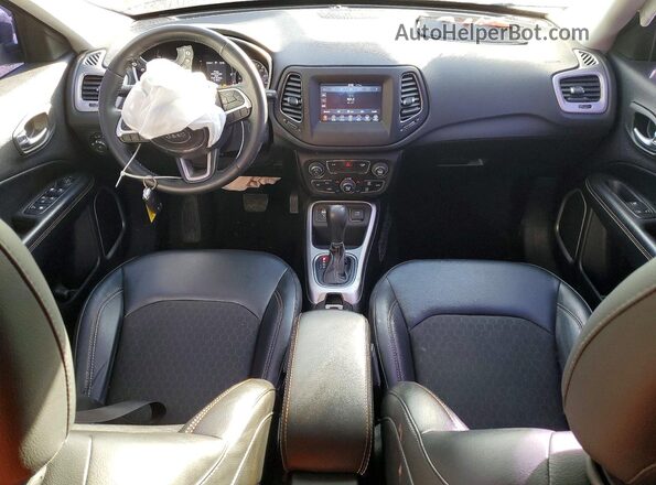 3C4NJCBB3KT649512 2019 JEEP COMPASS Black Вид панелі приладів