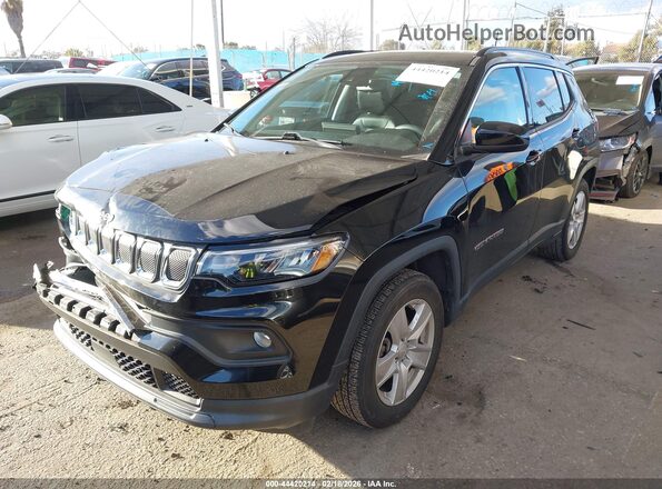 3C4NJCBB3NT214252 2022 JEEP COMPASS Черный Передняя левая четверть
