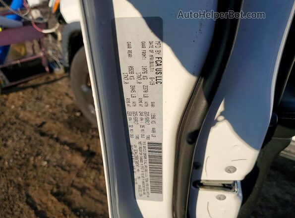3C4NJCBB9KT809747 2019 JEEP COMPASS White VIN კოდის სტიკერის ხედი