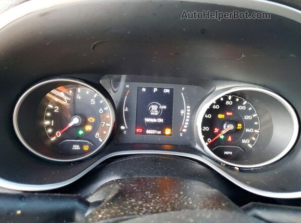 3C4NJCBB9KT809747 2019 JEEP COMPASS White ხელსაწყოთა პანელის ხედი