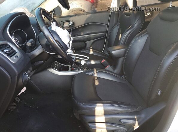 3C4NJCBB9KT809747 2019 JEEP COMPASS White წინა სალონის ხედი