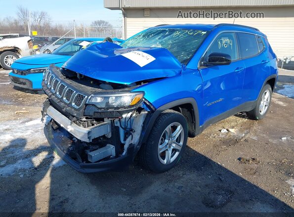 3C4NJDBN1PT501835 2023 JEEP COMPASS Blue წინა მარცხენა ხედი სამი მეოთხედიდან