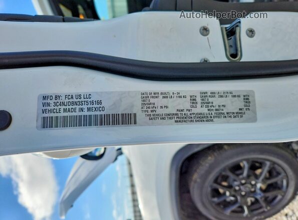 3C4NJDBN3ST516166 2025 JEEP COMPASS White ძრავის განყოფილების ხედი
