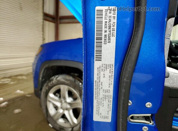 3C4NJDBN7PT534970 2023 JEEP COMPASS Blue Widok naklejki z numerem VIN
