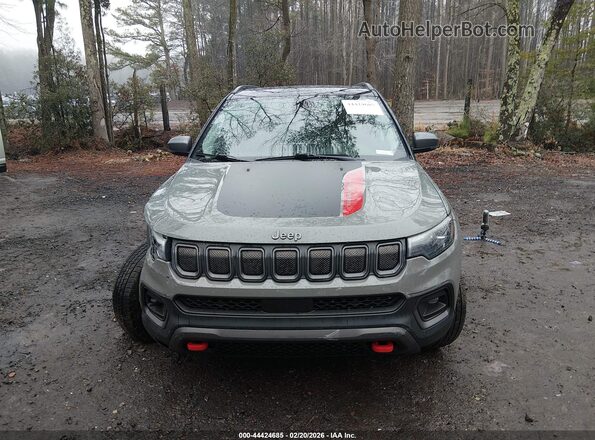 3C4NJDDB2NT157562 2022 JEEP COMPASS Gray Instrument cluster view