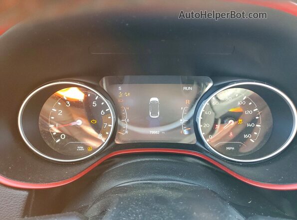 3C4NJDDB6MT574374 2021 JEEP COMPASS Red Widok zestawu wskaźników