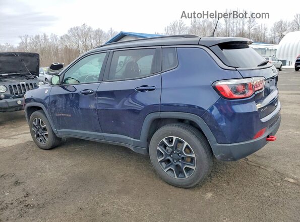 3C4NJDDBXLT203314 2020 JEEP COMPASS Blue Rear left