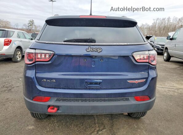 3C4NJDDBXLT203314 2020 JEEP COMPASS Blue Rear view