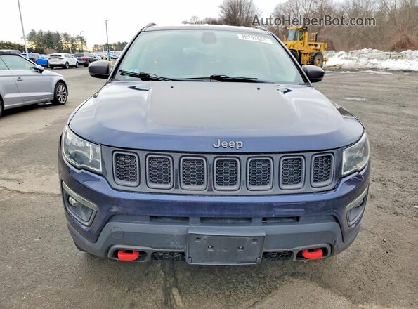 3C4NJDDBXLT203314 2020 JEEP COMPASS Blue Front view