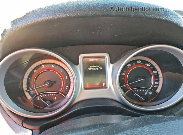3C4PDCAB1LT181153 2020 DODGE JOURNEY Red Widok zestawu wskaźników
