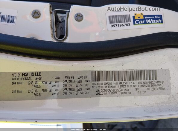 3C4PDCAB5JT526570 2018 DODGE JOURNEY White Vista del compartimento del motor