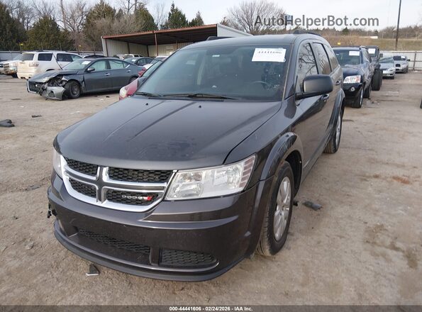 3C4PDCAB8HT568628 2017 DODGE JOURNEY Black Առջևի ձախ երեք քառորդ տեսարան