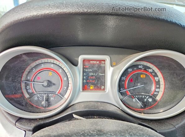 3C4PDCAB8LT207280 2020 DODGE JOURNEY Gray Widok zestawu wskaźników