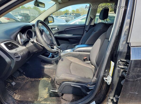 3C4PDCABXHT558599 2017 DODGE JOURNEY Black Widok wnętrza z przodu
