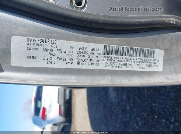 3C4PDCBB6KT798836 2019 DODGE JOURNEY Silver Widok komory silnika