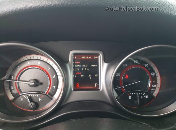 3C4PDDGG6JT477811 2018 DODGE JOURNEY Black ხელსაწყოთა პანელის ხედი