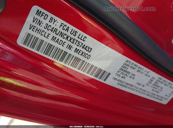 3C4RJNCKXST574433 2025 JEEP WAGONEER S Red 
