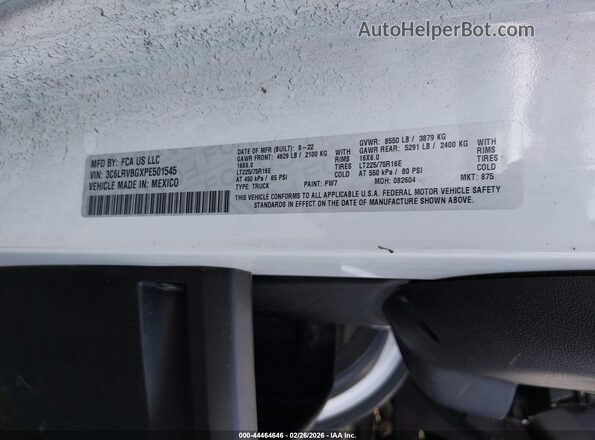 3C6LRVBGXPE501545 2023 RAM PROMASTER 1500 White Շարժիչի բաժամունքի տեսք