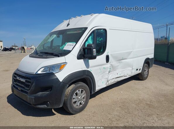 3C6LRVDG3PE564242 2023 RAM PROMASTER 2500 White Առջևի ձախ երեք քառորդ տեսարան